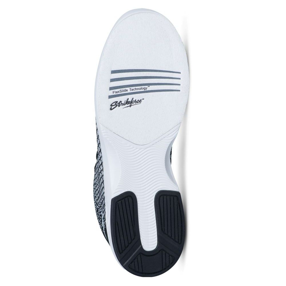 KR Strikeforce Men's Aviator Black/Grey Bowling Shoes Outsole