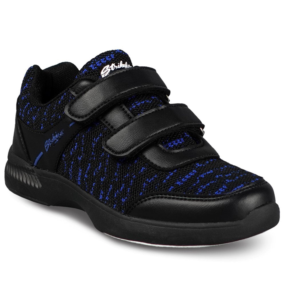 KR Strikeforce Youth Boys Flyer Mesh Lite Bowling Shoes Black/Royal Velcro