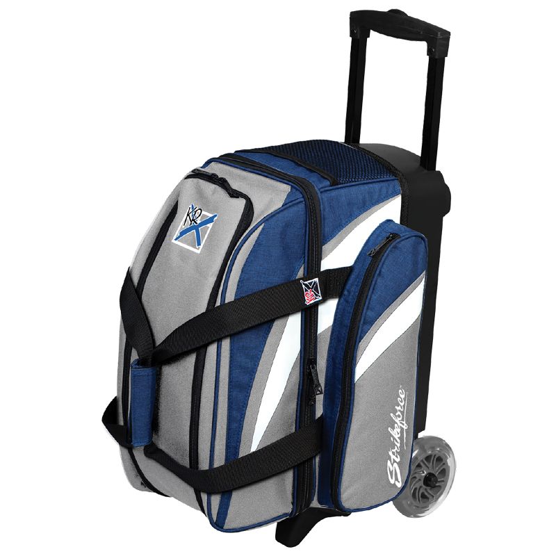 KR Strikeforce Cruiser Smooth 2 Ball Roller Bowling Bag Grey/Navy
