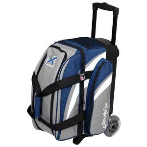KR Strikeforce Cruiser Smooth 2 Ball Roller Bowling Bag Grey/Navy