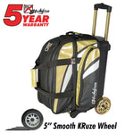 KR Strikeforce Cruiser Lux 2 Ball Roller Bowling Bag Gold