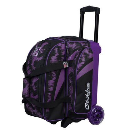 KR Strikeforce Cruiser Scratch 2 Ball Roller Bowling Bag, Purple