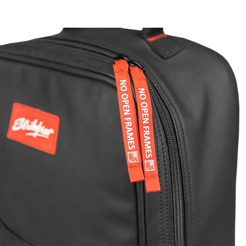 KR Strikeforce Diamond Bowling Shoe Bag Black Zipper Detail