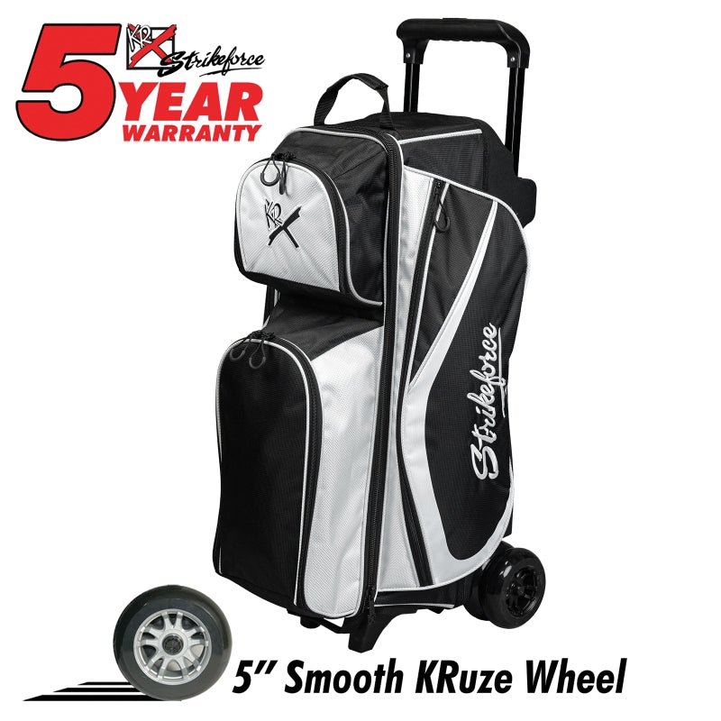 KR Strikeforce Drive 3 Ball Roller Bowling Bag Black/White