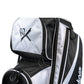 KR Strikeforce Drive 3 Ball Roller Bowling Bag Black/White Fabric Detail