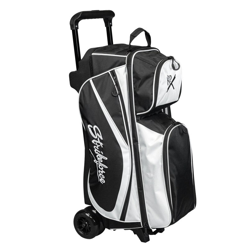 KR Strikeforce Drive 3 Ball Roller Bowling Bag Black/White Right Facing