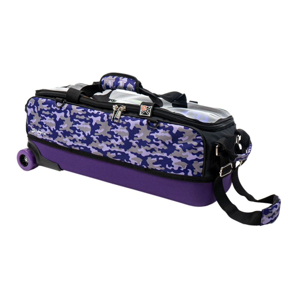 KR Strikeforce Fast Slim 3 Ball Tote Bowling Bag Purple Camo
