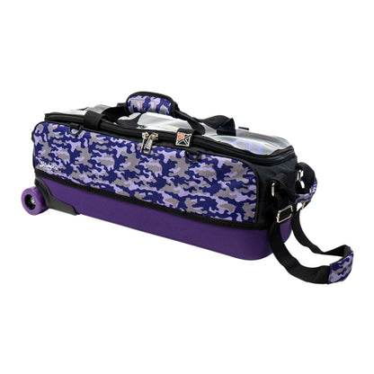 KR Strikeforce Fast Slim 3 Ball Tote Bowling Bag Purple Camo