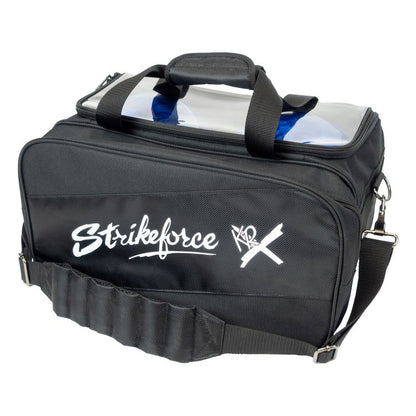 KR Strikeforce Fast 2 Ball Tote Bowling Bag With Shoes Black
