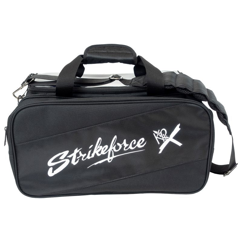 KR Strikeforce Fast 2 Ball Tote Bowling Bag With Shoes Black Side View