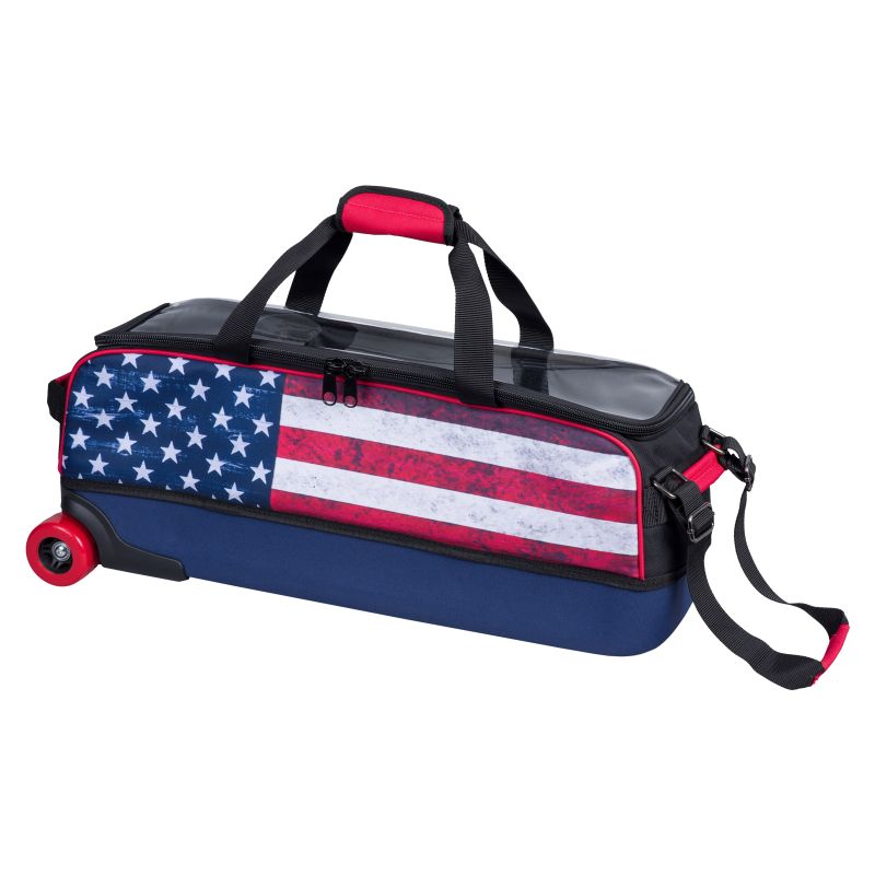 KR Strikeforce Fast Slim 3 Ball Tote Bowling Bag, American Flag