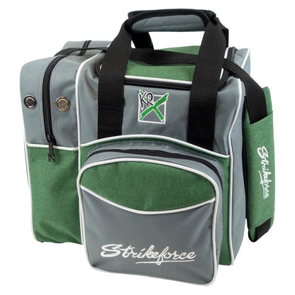 KR Strikeforce Flexx 1 Ball Tote Bowling Bag-Grey/Green