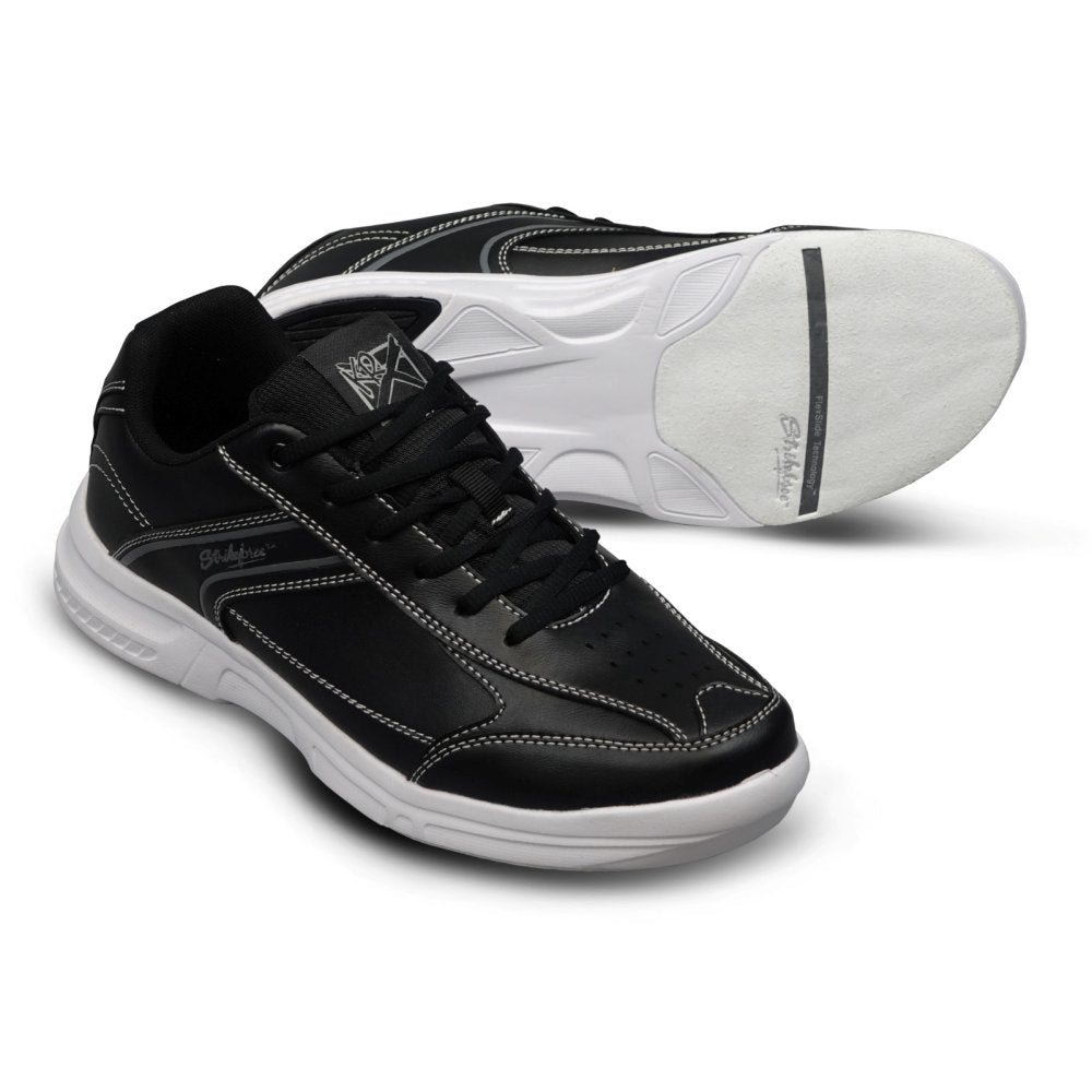 KR Strikeforce Men's Flyer Lite Bowling Shoes Black Set Up