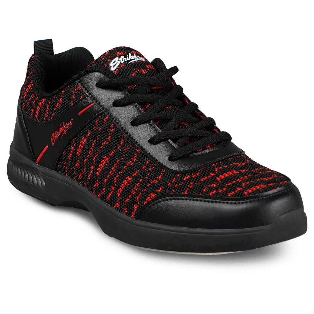 KR Strikeforce Men's Flyer Mesh Lite Bowling Shoes Black/Red