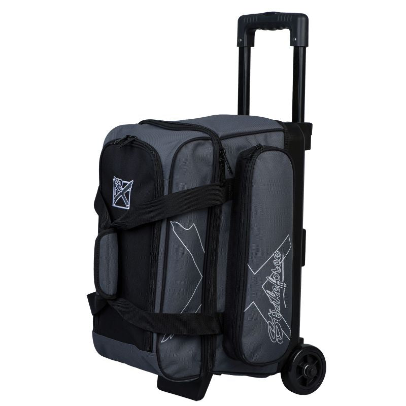 KR Strikeforce Hybrid Double Roller Bowling Bag, Charcoal