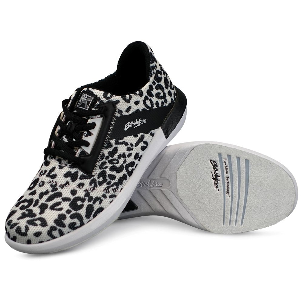 KR Strikeforce Lux Leopard Women's Bowling Shoes Set Up