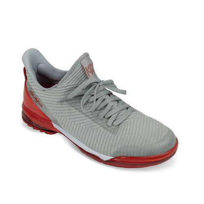 KR Strikeforce Unisex TPC Alpha Grey/Red Right Hand Bowling Shoes Angle