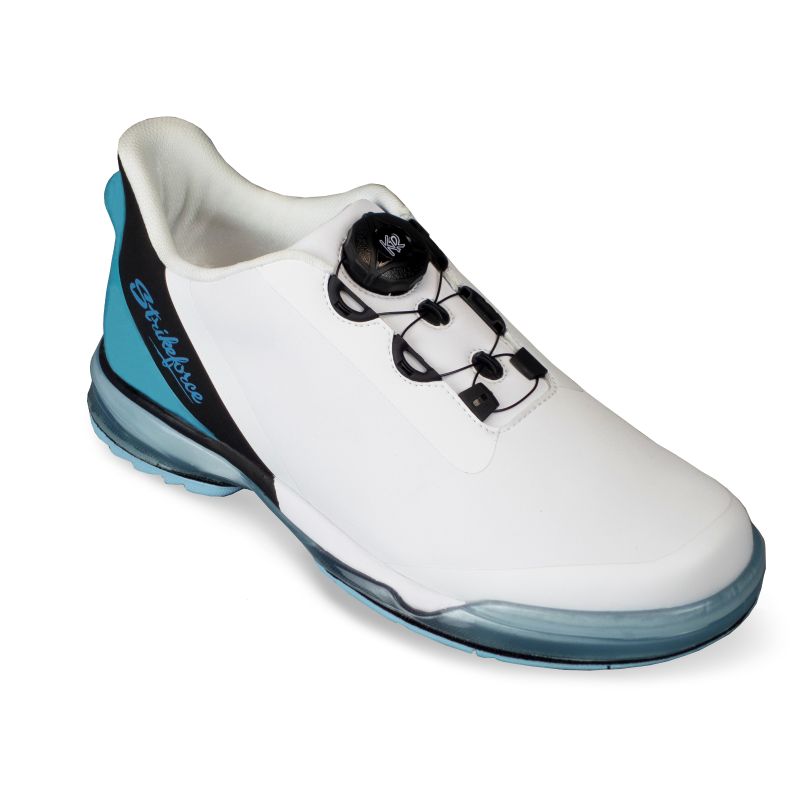 KR Strikeforce Unisex TPC Hype White/Black/Sky Right Hand Bowling Shoes