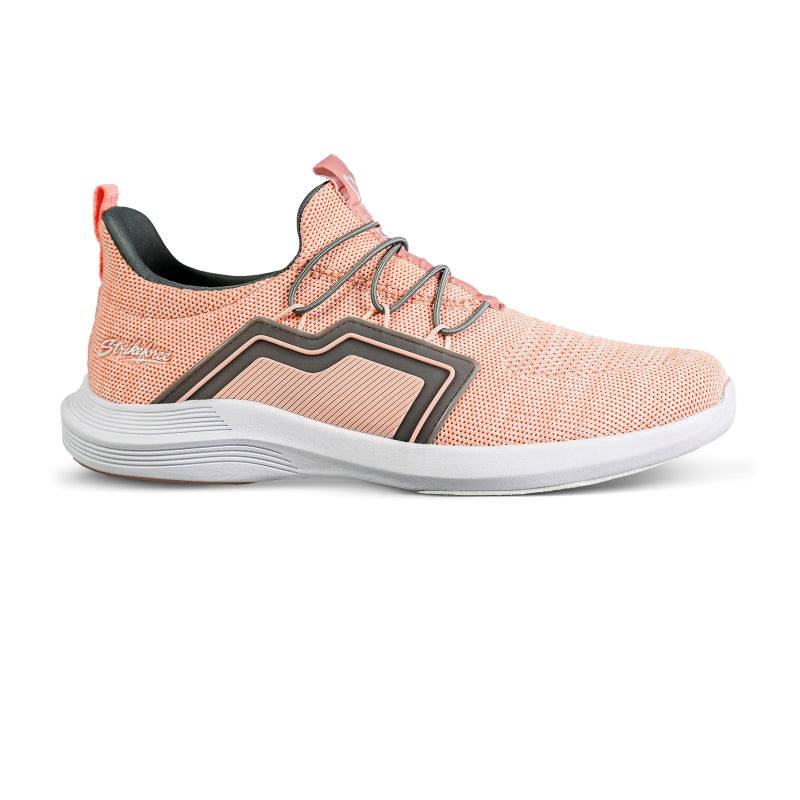 KR Milan Coral/Grey Women's Bowling Shoes Lateral View