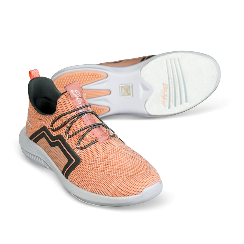 KR Milan Coral/Grey Women's Bowling Shoes Pair