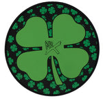 KR Round Rubber Shamrock Shammy Leather Pad
