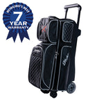 KR Strikeforce Royal Flush 360 3-Ball Roller Bowling Bag Black Hero