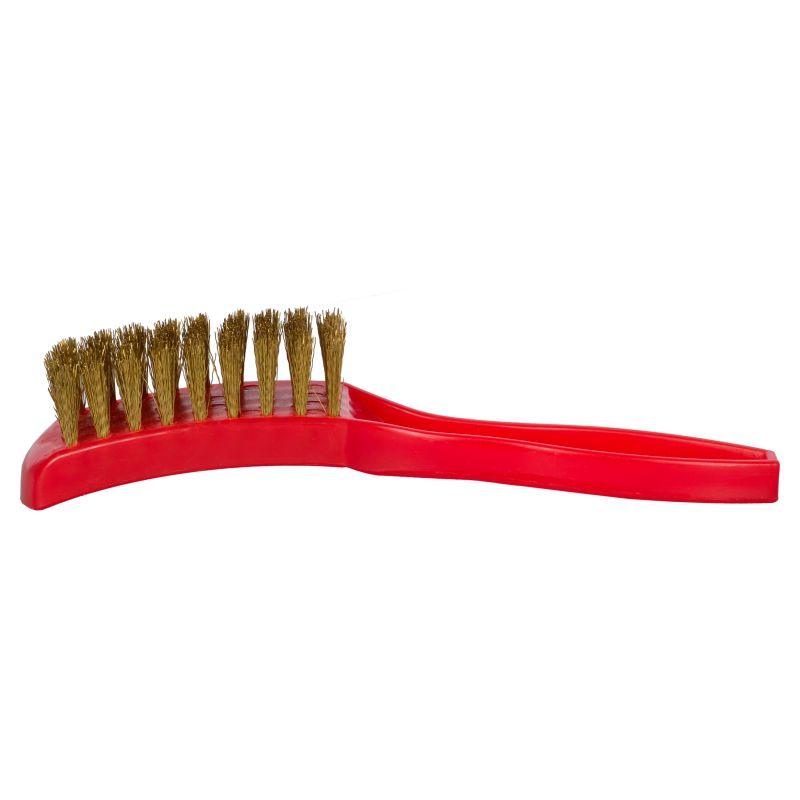 KR Strikeforce Brass Bowling Shoe Brush Red