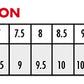 KR Strikeforce Unisex Bowling Shoes Size Conversion Chart