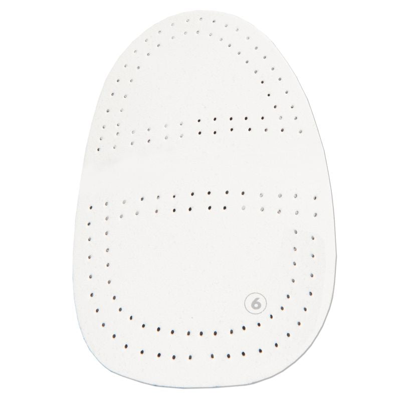 KR Strikeforce Bowling Shoe Interchangeable Slide Pad Universal #6 Perforated White Microfiber