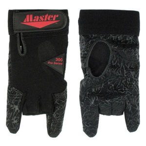 Master Bowling Glove Black Front & Back Detail