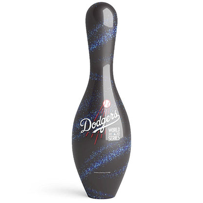 OnTheBall 2020 World Series Champion Los Angeles Dodgers Galaxy Bowling Pin Front