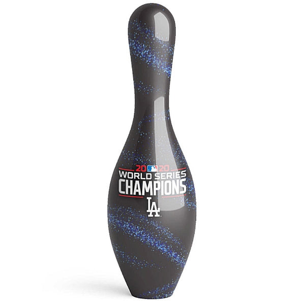 OnTheBall 2020 World Series Champion Los Angeles Dodgers Galaxy Bowling Pin Back