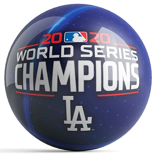 OnTheBall 2020 World Series Champion Los Angeles Dodgers Blue Streak Ball Front