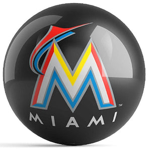 MLB Miami Marlins Bowling Ball Front