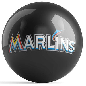 MLB Miami Marlins Bowling Ball Back