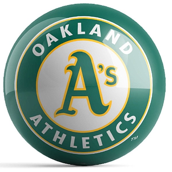 MLB Oakland Athletics Bowling Ball Front