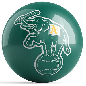 MLB Oakland Athletics Bowling Ball Back