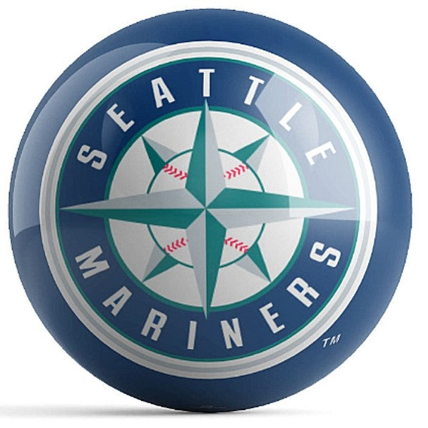 MLB Seattle Mariners Bowling Ball Front