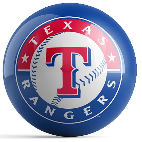 MLB Texas Rangers Bowling Ball Front