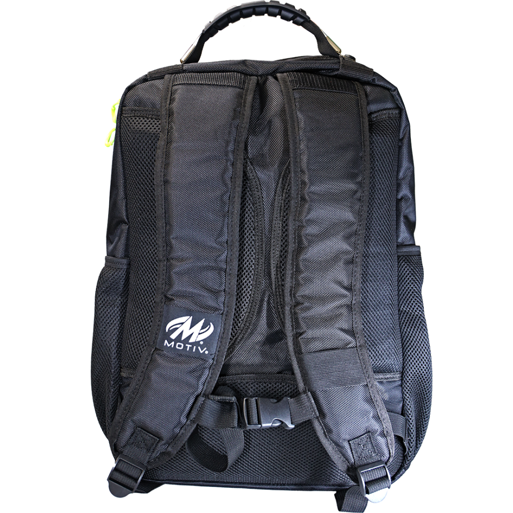 Motiv Abyss Giant Backpack Grey/Lime Back View