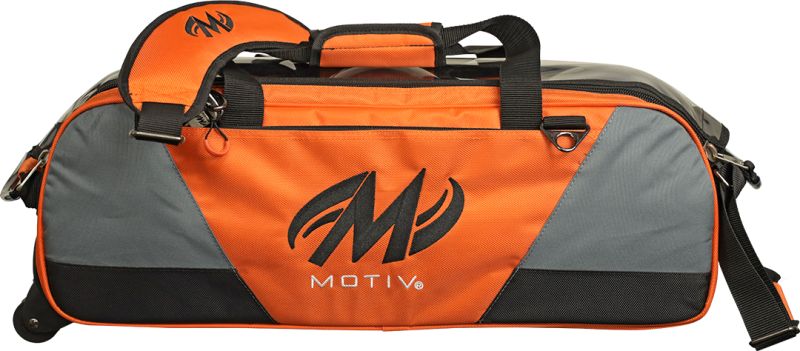 Motiv Ballistix 3 Ball Tote Bowling Bag Tangerine