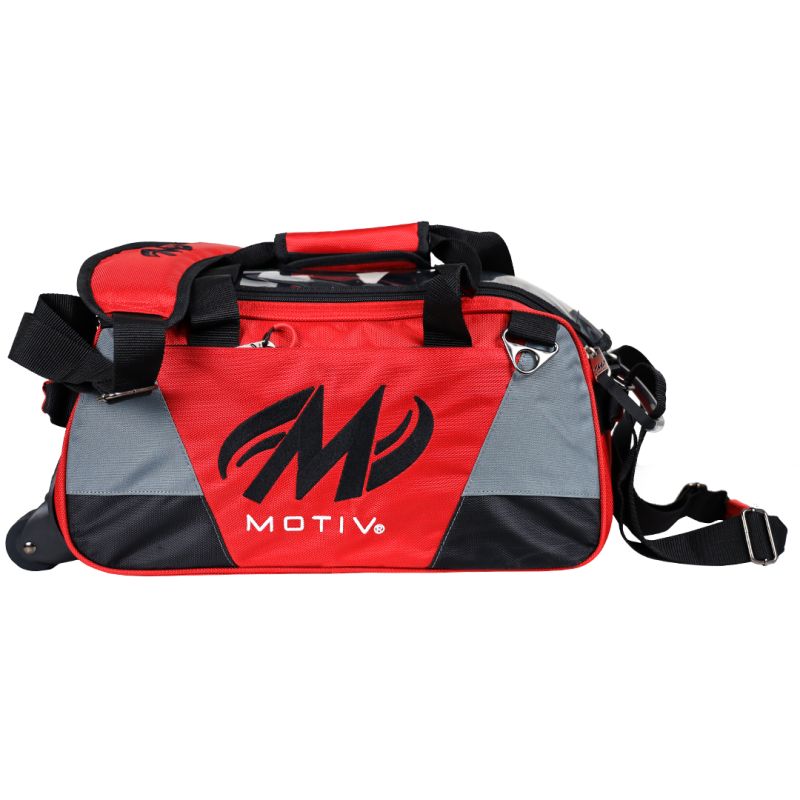 Motiv Ballistix 2 Ball Tote Bowling Bag Fire Red