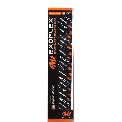 Motiv Exoflex Kinesiology Tape Packaging Black/Orange