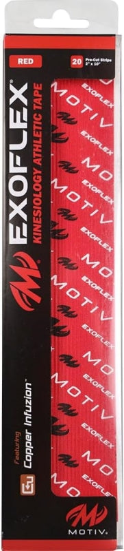 Motiv Exoflex Kinesiology Tape Packaging Red