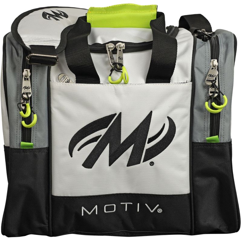 Motiv Shock 1 Ball Tote Bowling Bag Blizzard White