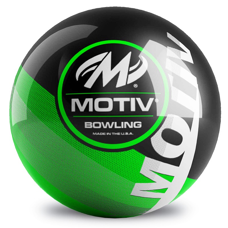 OnTheBall Motiv Velocity Black/Lime Bowling Ball