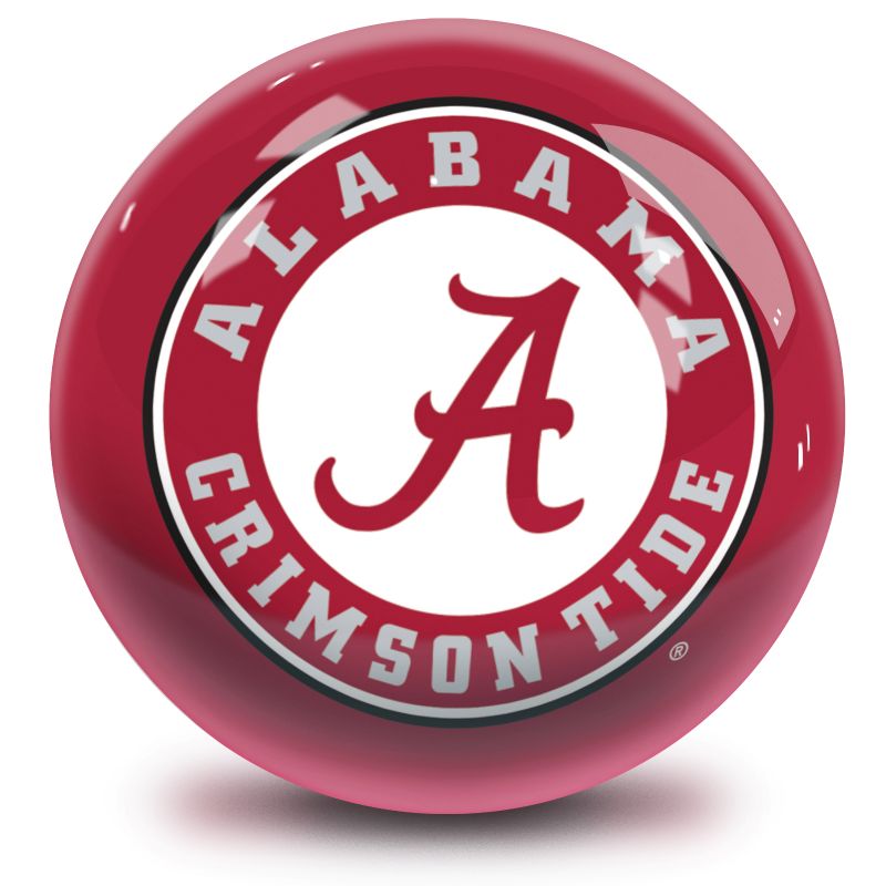NCAA Alabama Crimson Tide Bowling Ball Front