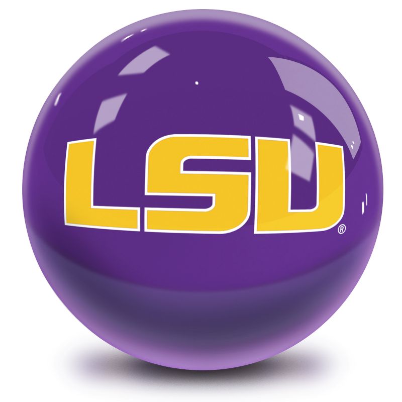 NCAA LSU Tigers Bowling Ball Front