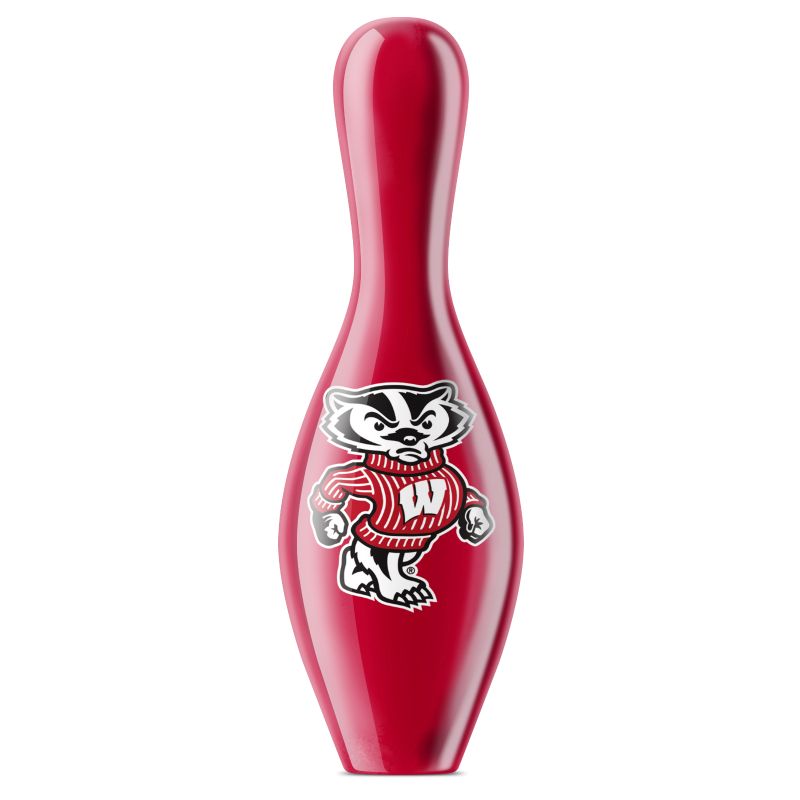 OnTheBall Wisconsin Badgers Bowling Pin Back