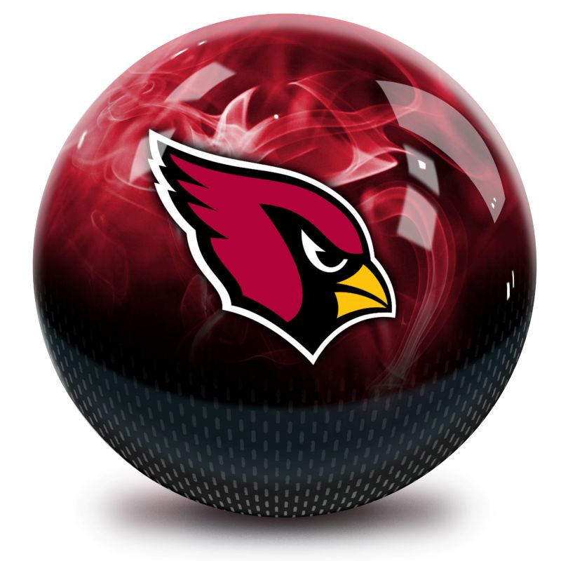 NFL Arizona Cardinals On Fire Bowling Ball Front